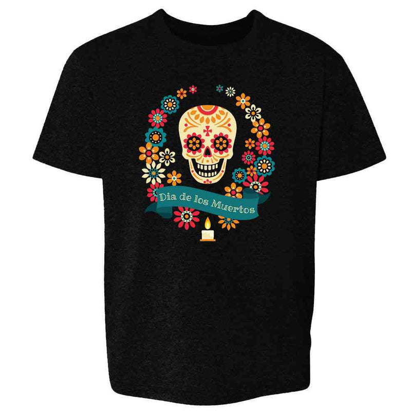 Dia de los Muertos Sugar Skull Day of the Dead Kids & Youth Tee