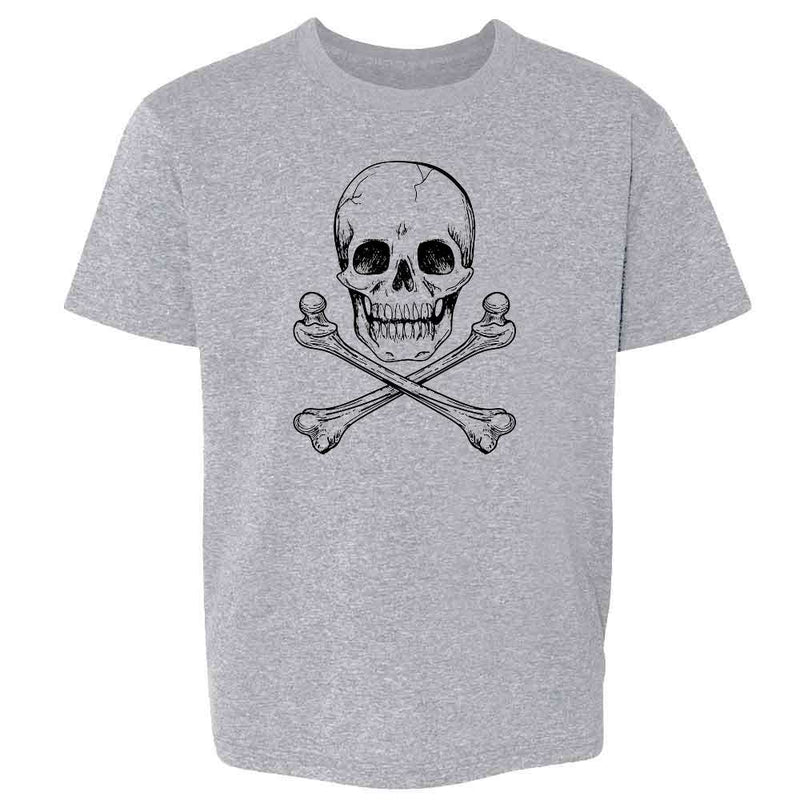 Skull and Cross Bones Poison Classic Retro Creepy Horror Halloween Kids & Youth Tee