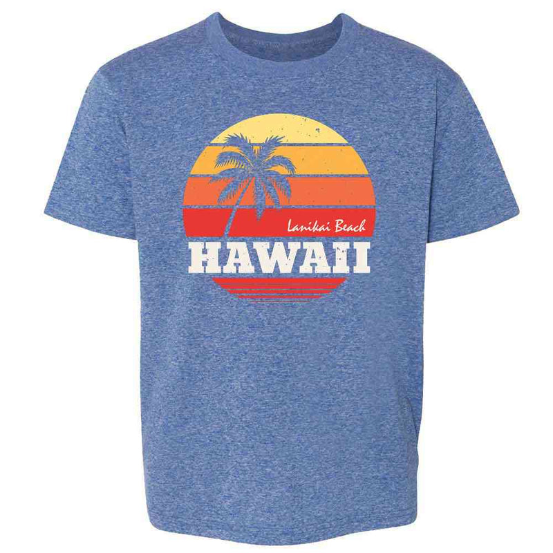Hawaii Lanikai Beach Retro  Kids & Youth Tee