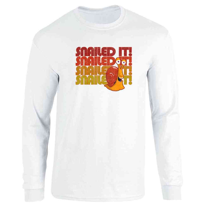 Snailed It! Cute Funny Snail Retro Long Sleeve