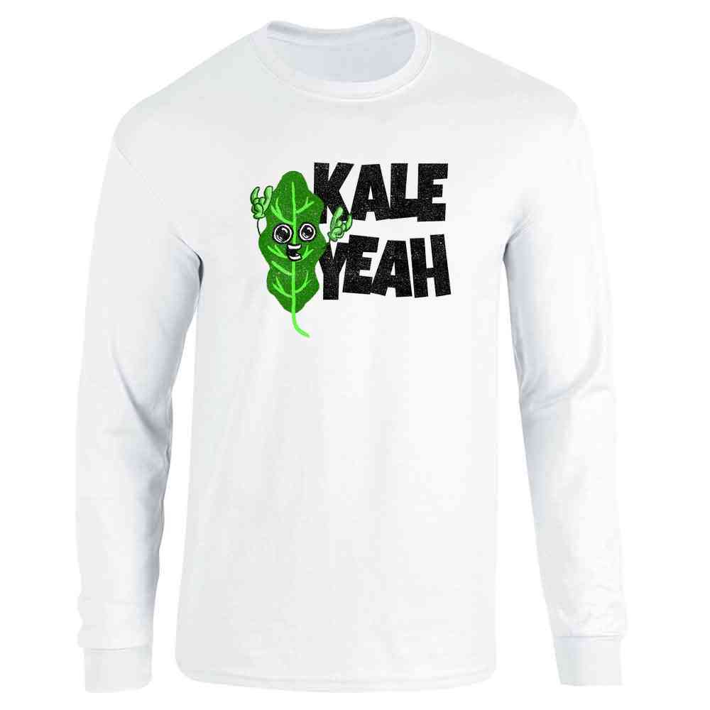 Kale Yeah! Funny Vegan Vegetarian Long Sleeve