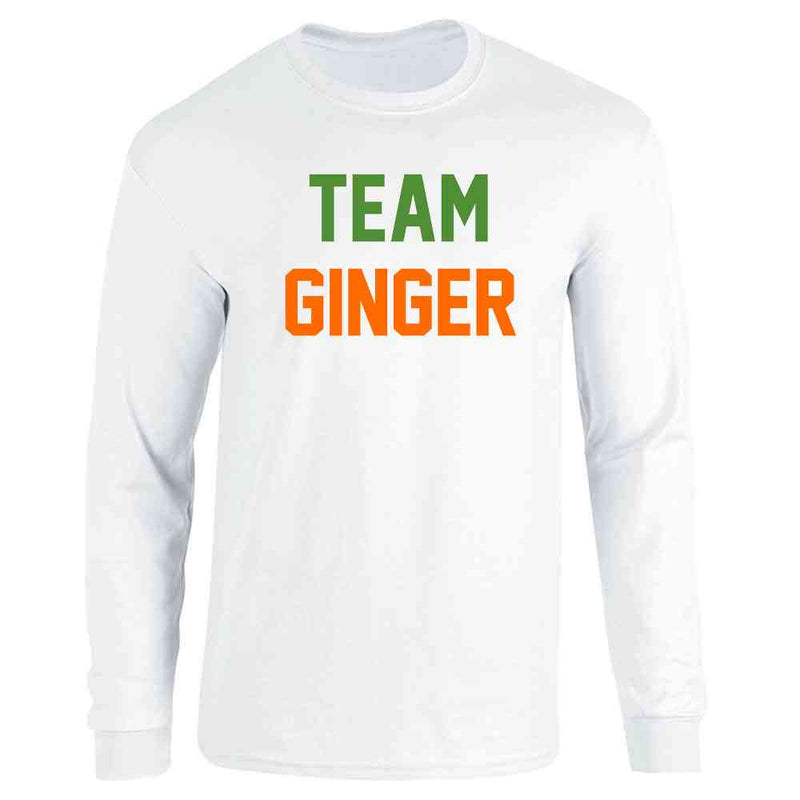 Team Ginger Funny St. Patricks Day Funny Cute Redhead Long Sleeve