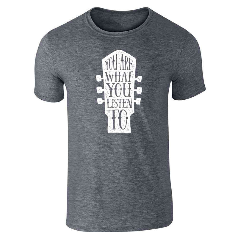 You Are What You Listen To Music Retro Vintage Guitar Band Unisex Tee