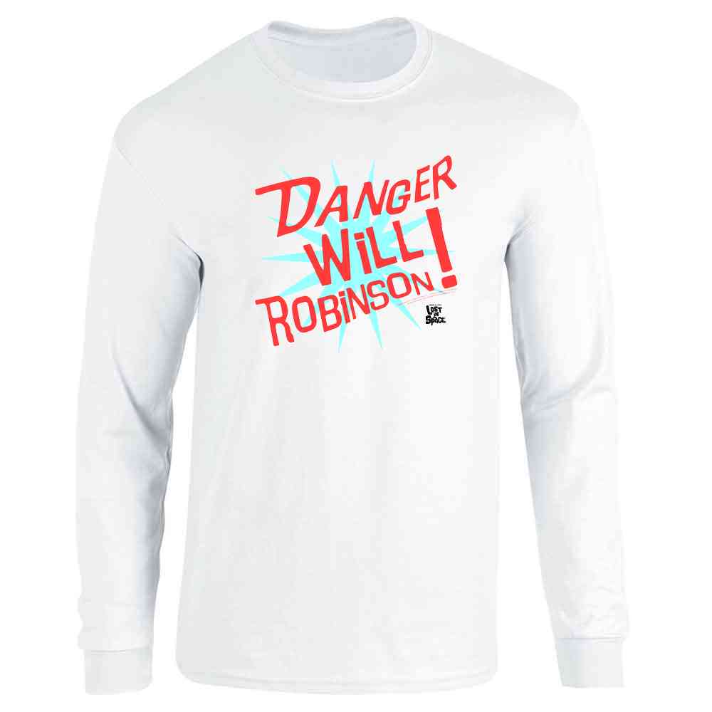 Danger Will Robinson! Lost In Space Retro SciFi TV Long Sleeve