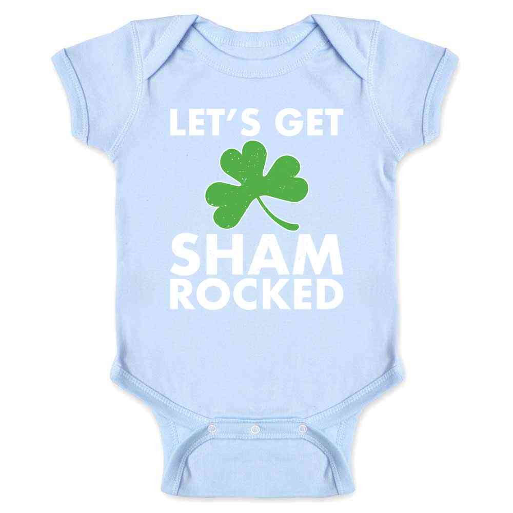 Lets Get Shamrocked St. Patricks Day Baby Bodysuit