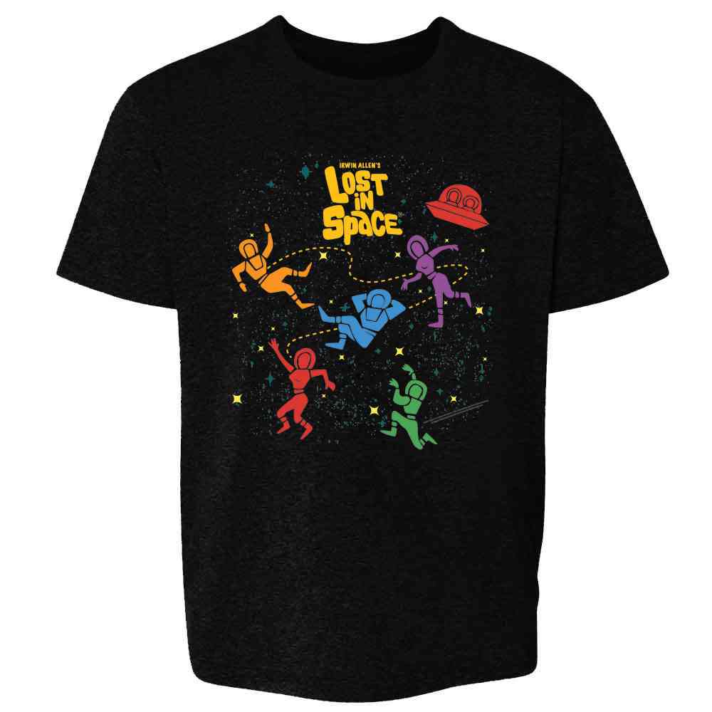 Lost in Space Floating Cast Retro SciFi TV Show Kids & Youth Tee