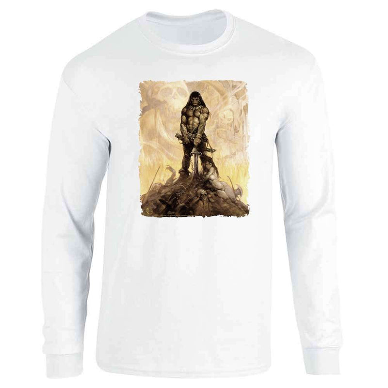 Barbarian by Frank Frazetta Art Long Sleeve