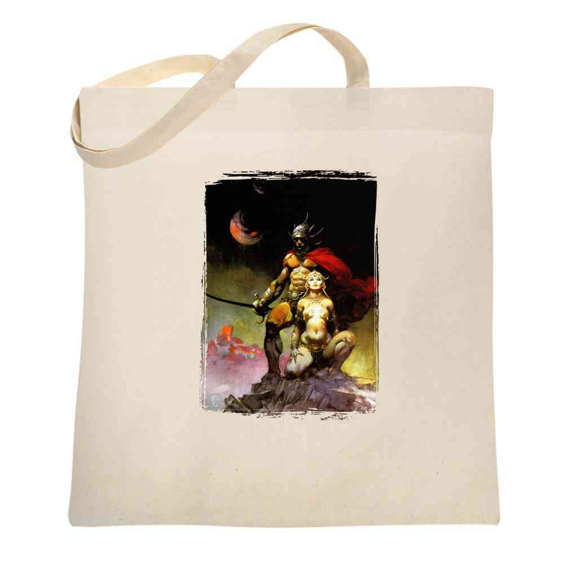 Swords of Mars by Frank Frazetta Art Tote Bag