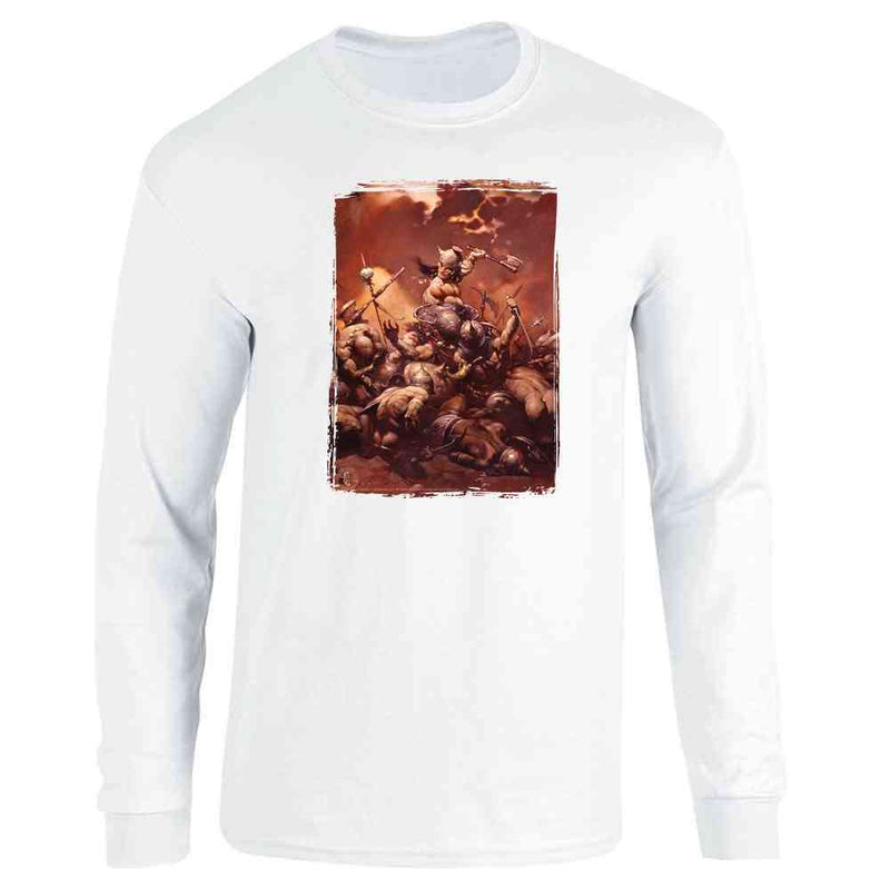 The Destroyer by Frank Frazetta Art Long Sleeve