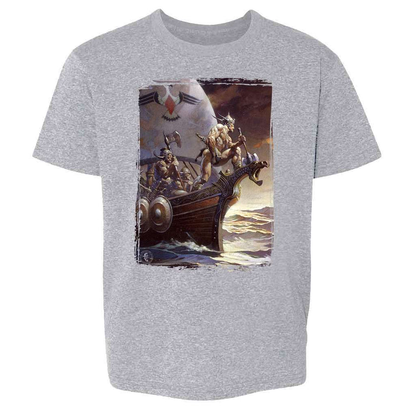 Kane on The Golden Sea by Frank Frazetta Art Kids & Youth Tee