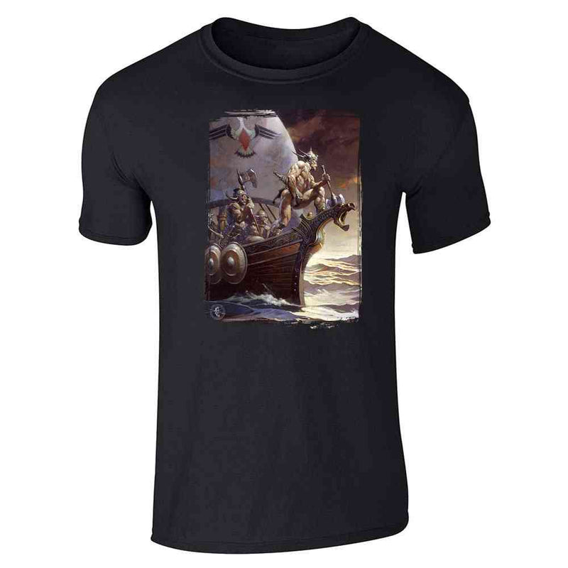 Kane on The Golden Sea by Frank Frazetta Art Unisex Tee