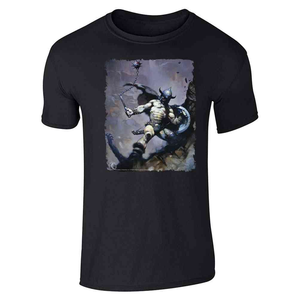 Warrior with Ball and Chain by Frank Frazetta Art Unisex Tee
