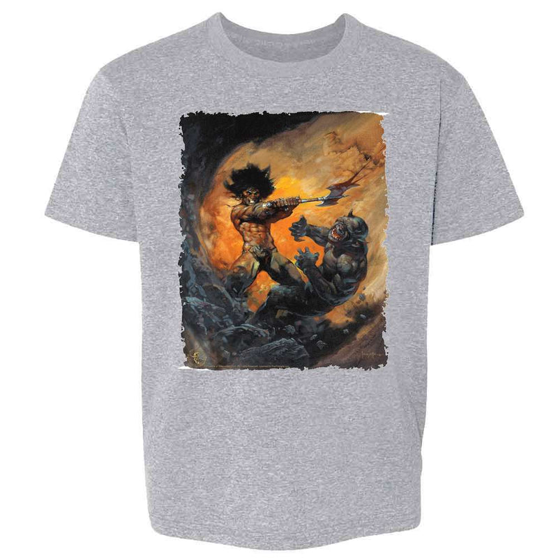 Barbarian 2 by Frank Frazetta Art Kids & Youth Tee