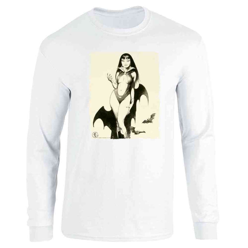 Vampire Mistress Sketch by Frank Frazetta Art Long Sleeve