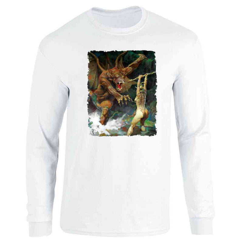 Beauty and the Beast By Frank Frazetta Art Long Sleeve
