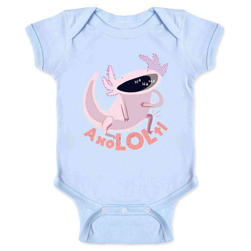 AxoLOLtl Laughing Axolotl Baby Bodysuit