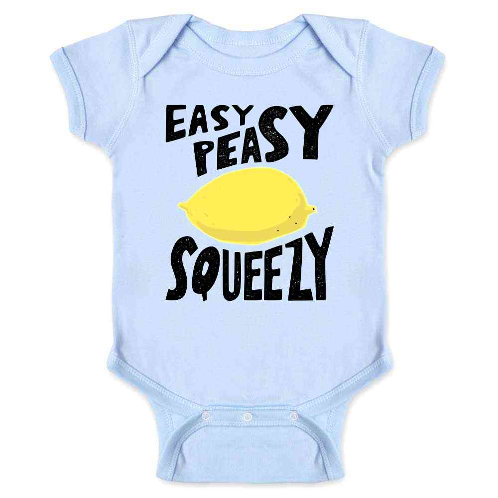 Easy Peasy Lemon Squeezy Cute Funny Baby Bodysuit