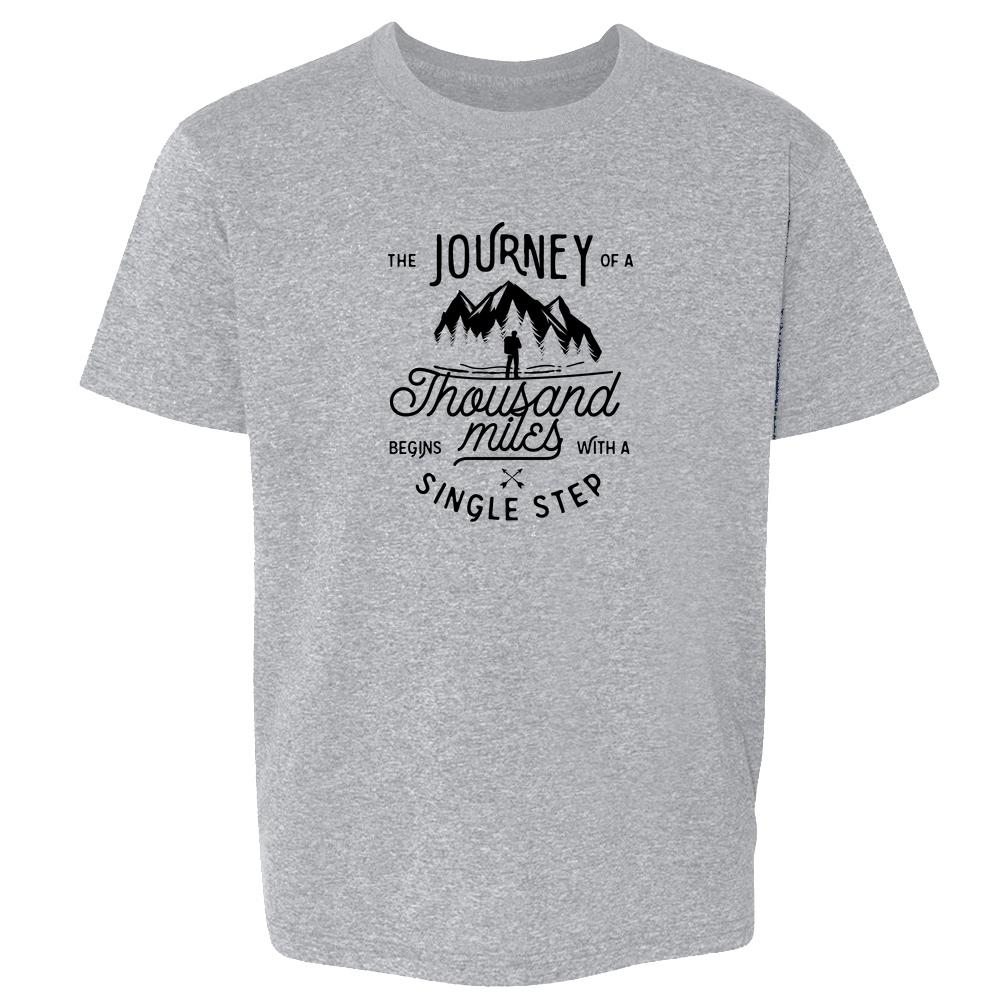 Journey Of 1000 Miles Begins With A Single Step Kids & Youth Tee