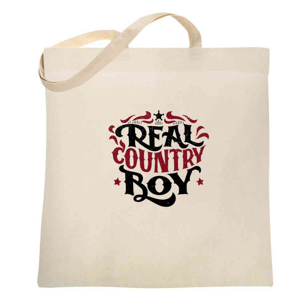 Real Country Boy Retro Vintage Western Style Tote Bag