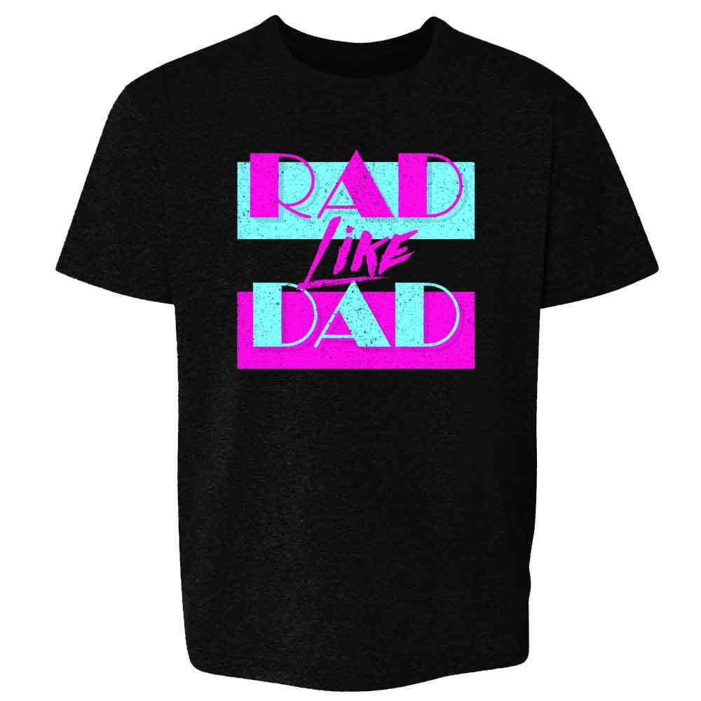 Rad Like Dad Gift For Dad Retro Graphic Aesthetic Kids & Youth Tee