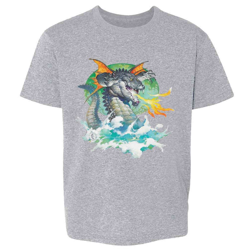 Winged Alligator by Frank Frazetta Art Dragon  Kids & Youth Tee