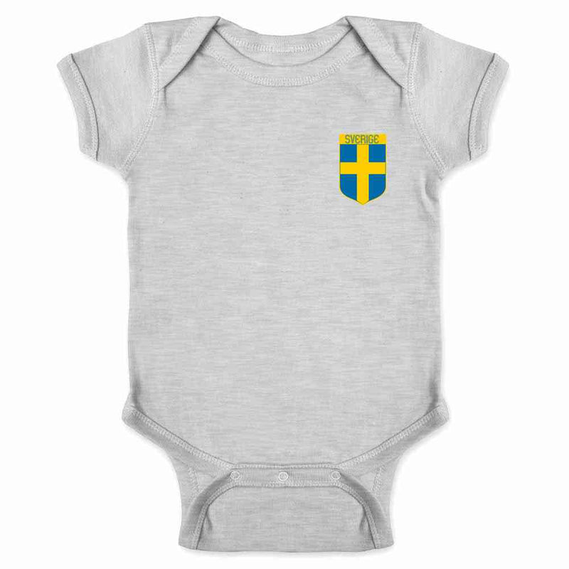Sweden Soccer Retro National Team Swedish Baby Bodysuit
