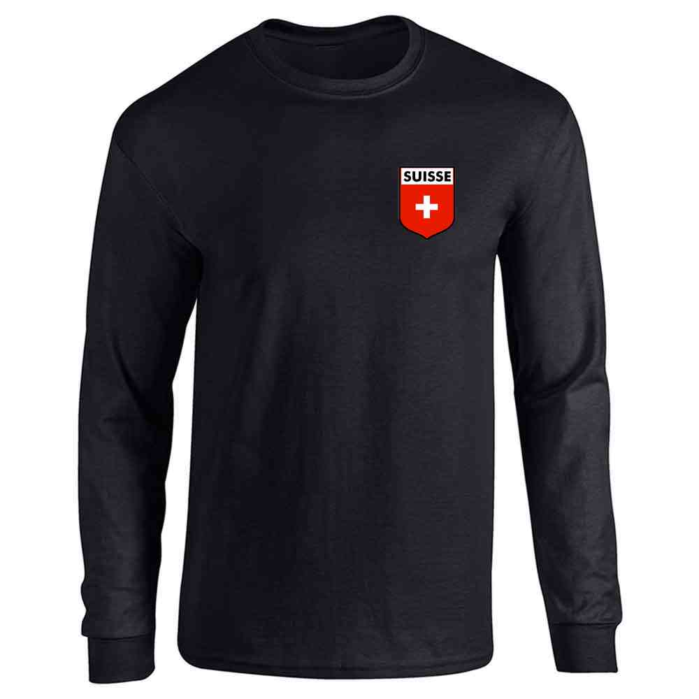 Switzerland Soccer Retro National Team  Long Sleeve