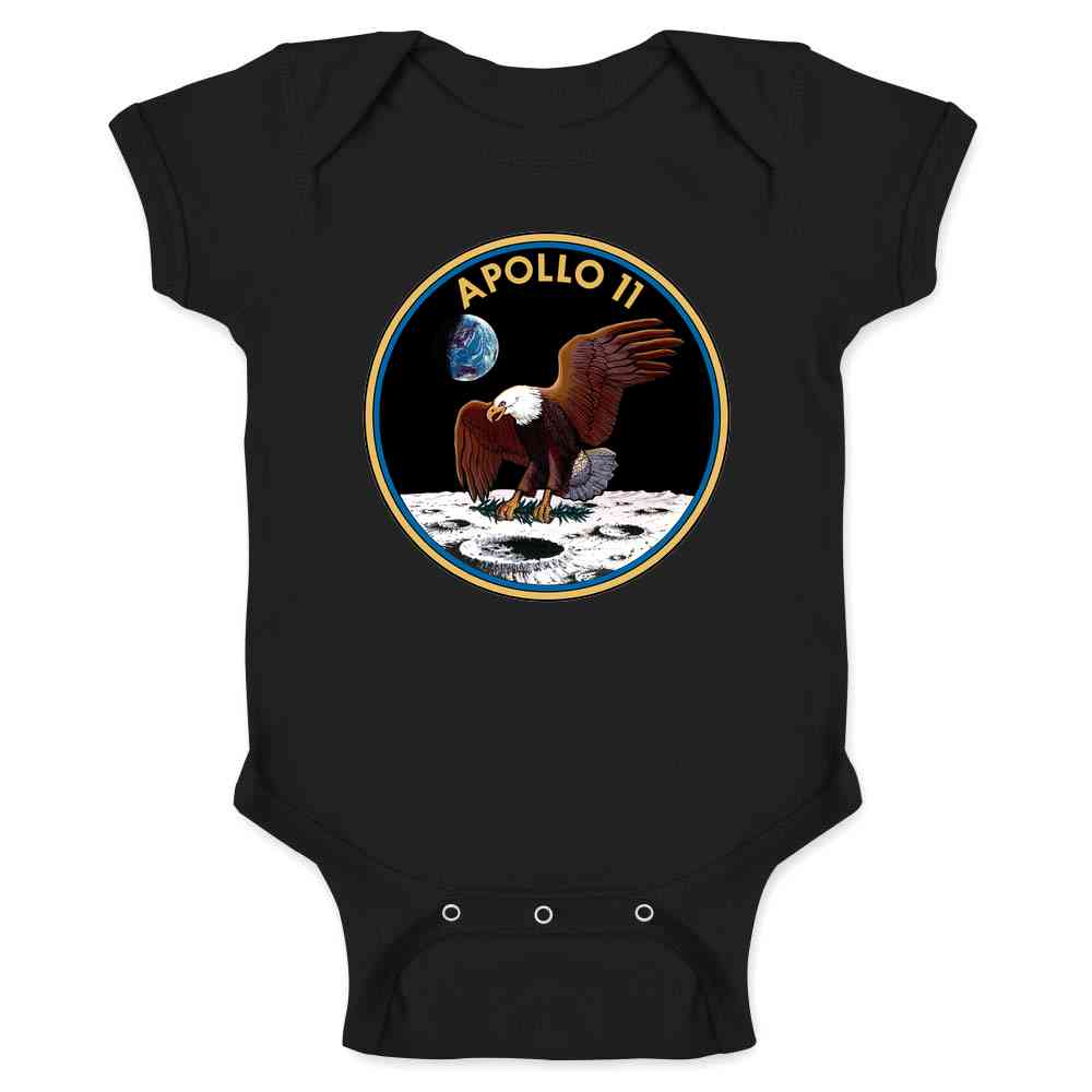 Apollo 11 Mission Patch NASA Approved  Baby Bodysuit