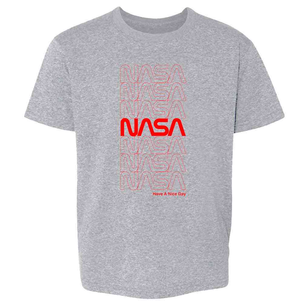 NASA Approved Retro Repeating Worm Logo Kids & Youth Tee