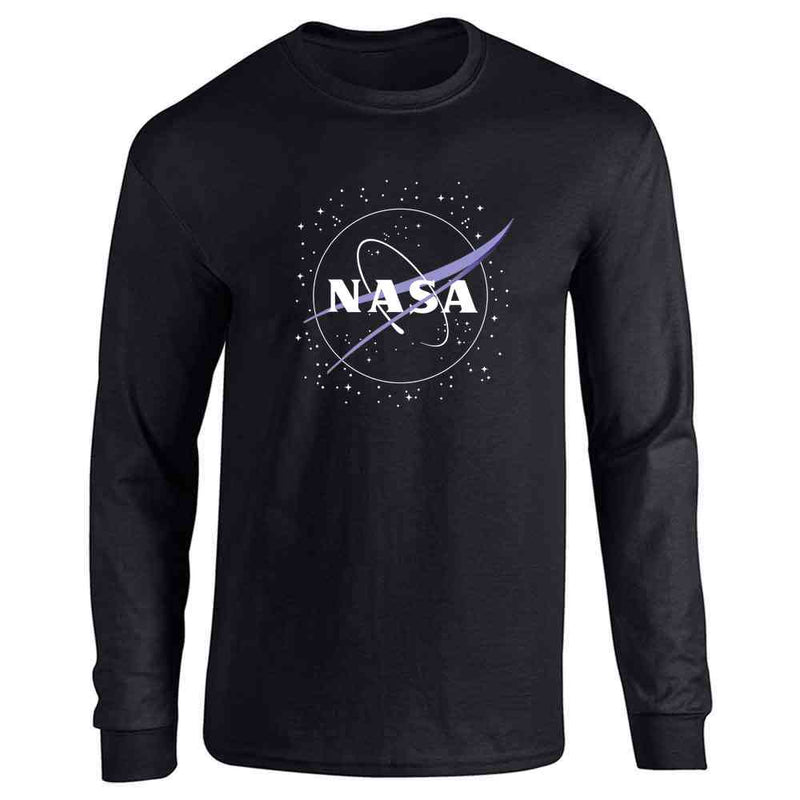 NASA Meatball Logo With Stars Long Sleeve