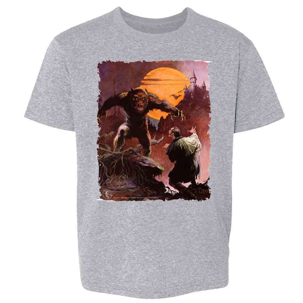 Wolfman by Frank Frazetta Art Halloween Werewolf Kids & Youth Tee ...