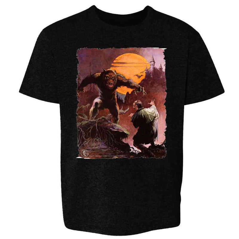 Wolfman by Frank Frazetta Art Halloween Werewolf Kids & Youth Tee