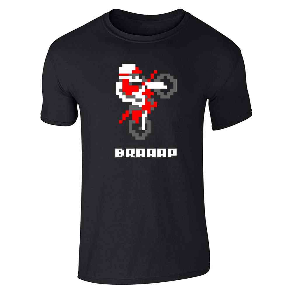 BRAAAP Dirt Bike Retro 8 Bit Video Game Gamer Unisex Tee