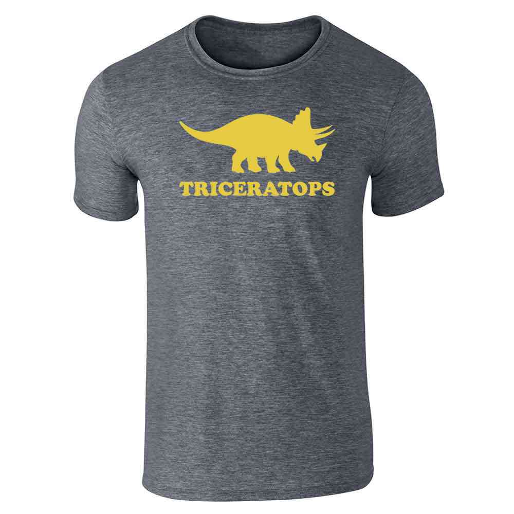 Triceratops Retro Dinosaur Silhouette  Unisex Tee