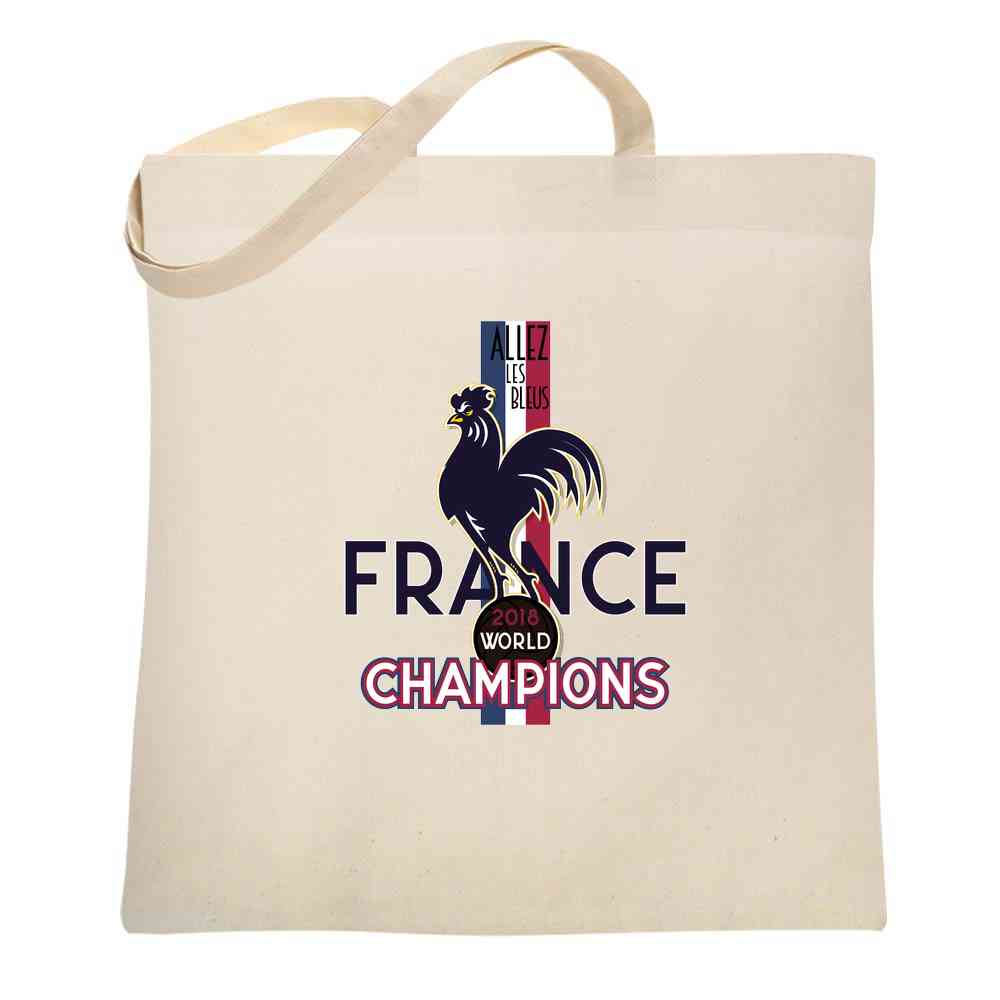 France Soccer 2018 World Champions Football  Tote Bag
