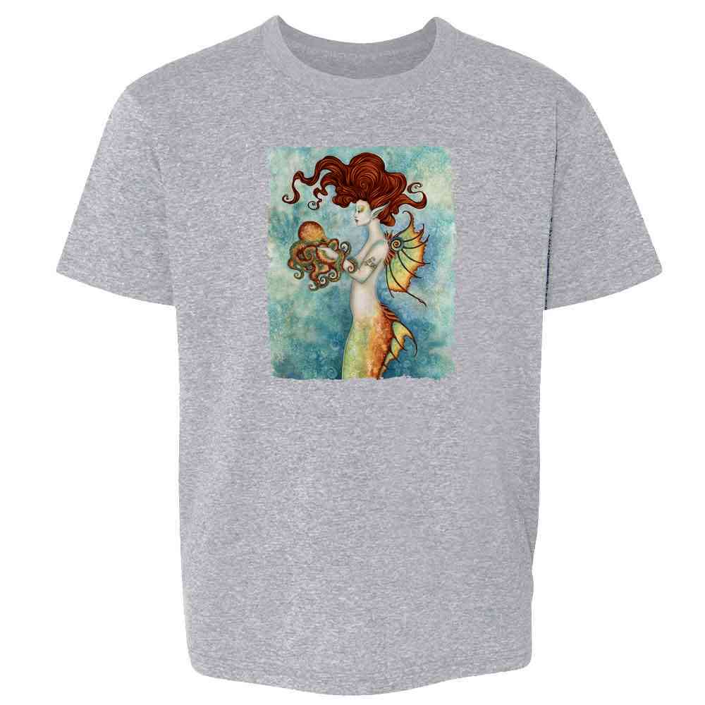 Mermaid and Octopus by Amy Brown Art Kids & Youth Tee