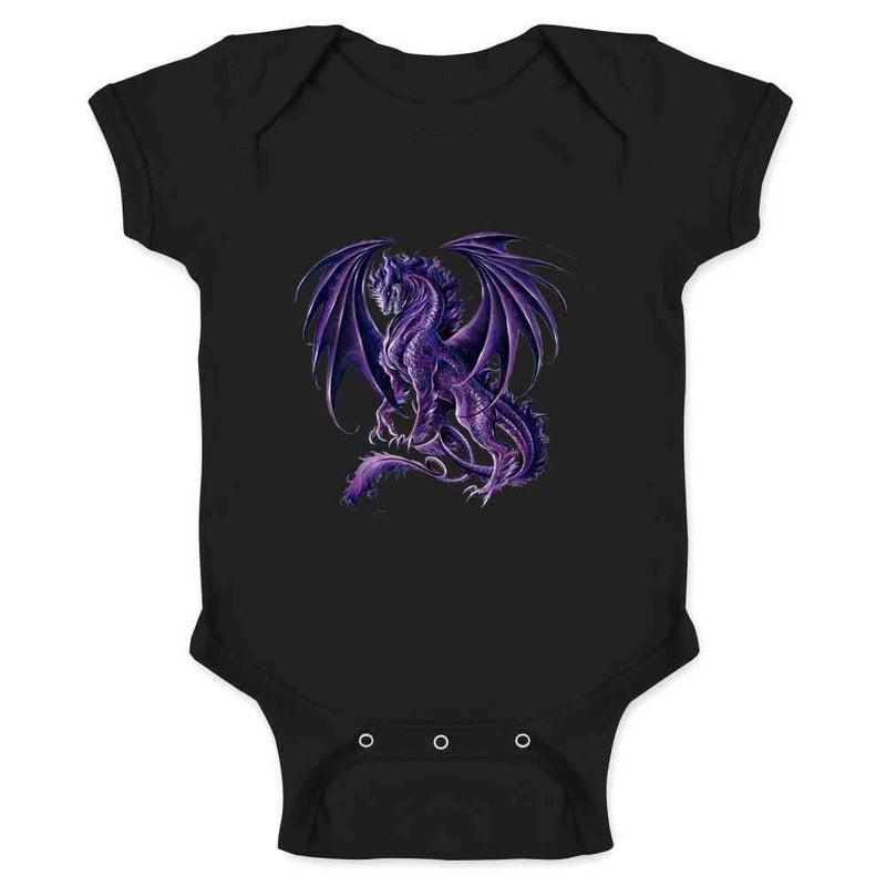 Draco Nox Dragon by Ruth Thompson Art Baby Bodysuit