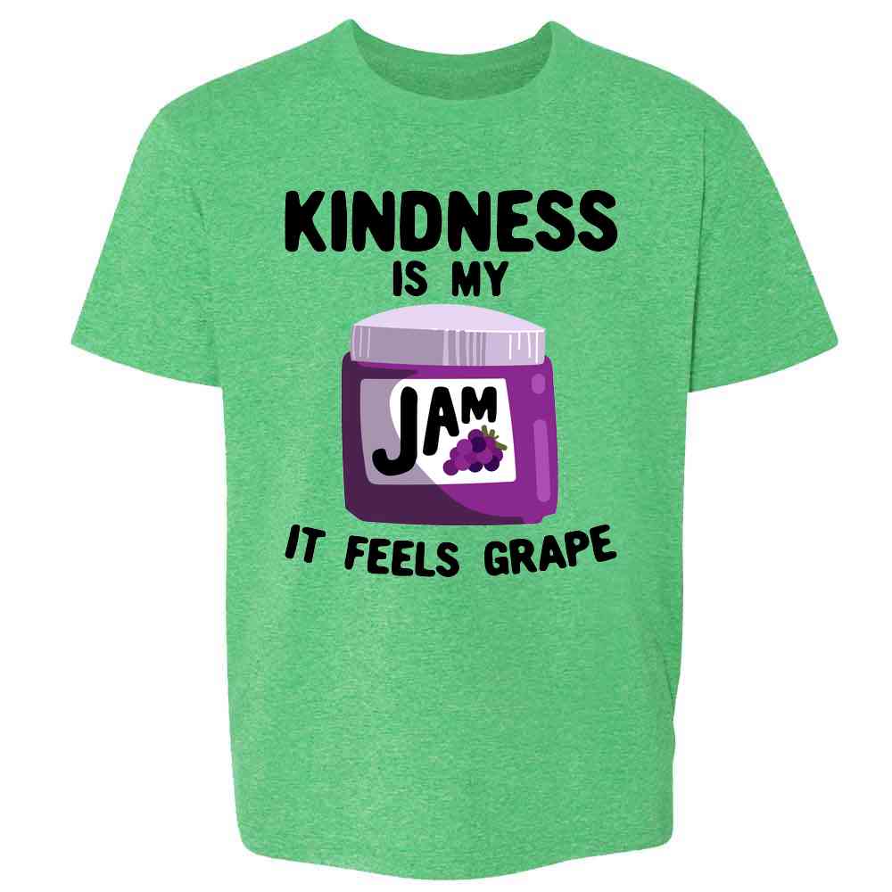 Kindness Is My Jam It Feels Grape Funny Cute Kids & Youth Tee