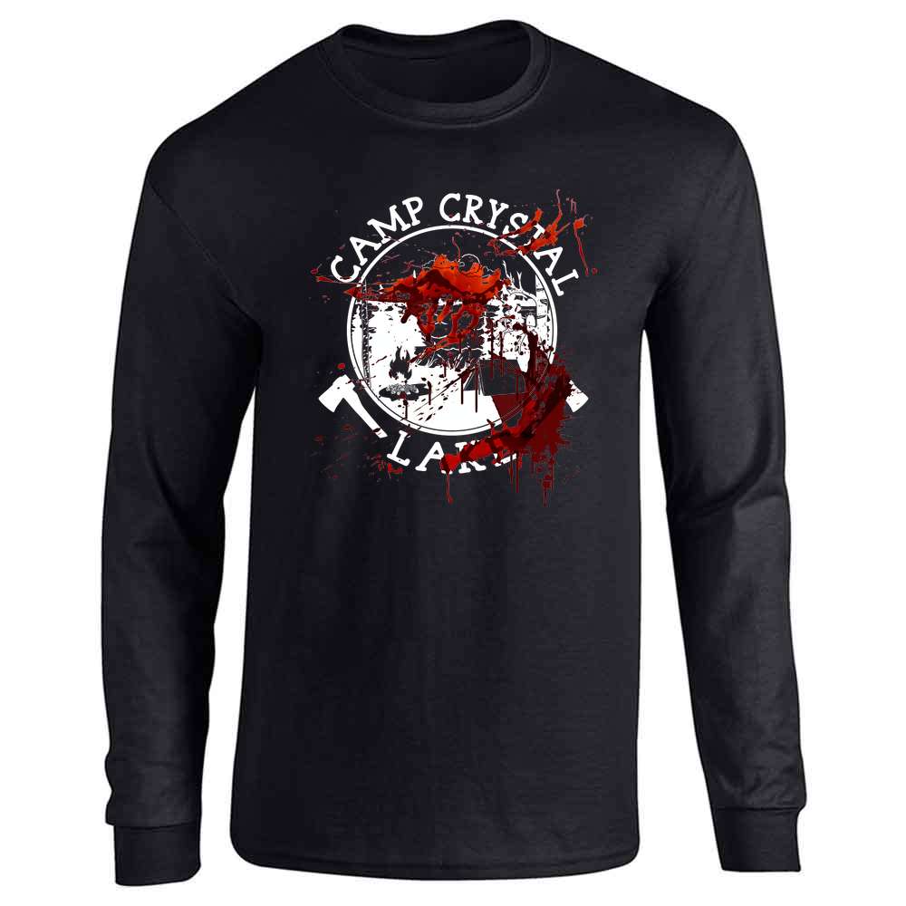 Camp Crystal Lake Counselor Staff Bloody Horror Long Sleeve