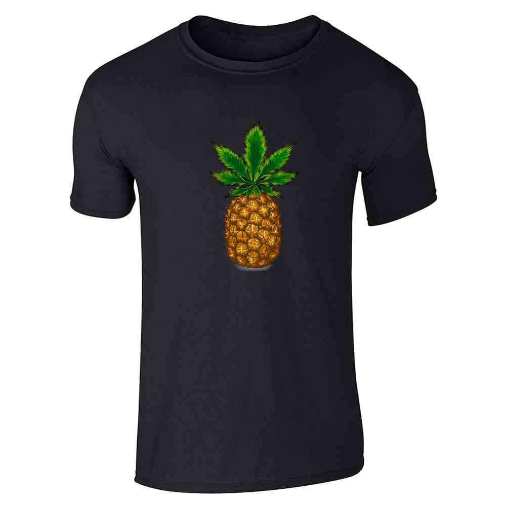 Pineapple Kush Marijuana Weed Leaf 420 Cannabis  Unisex Tee