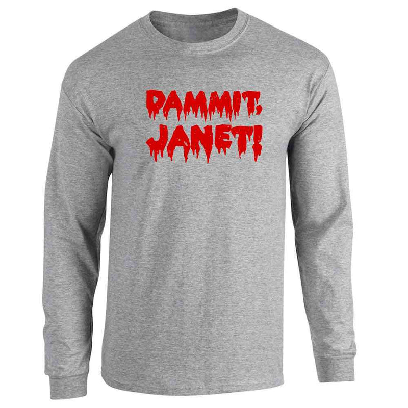 Dammit Janet! Funny Halloween Goth Gothic Long Sleeve