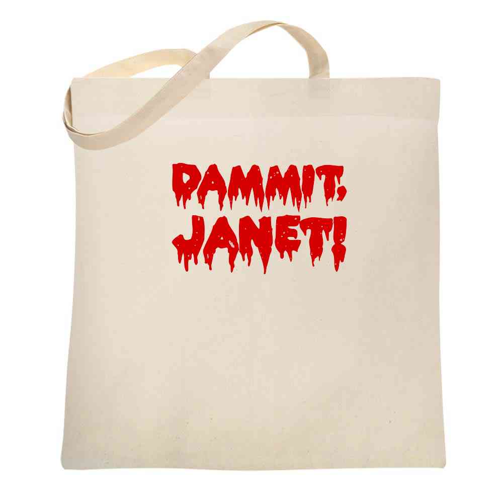 Dammit Janet! Funny Halloween Goth Gothic Tote Bag