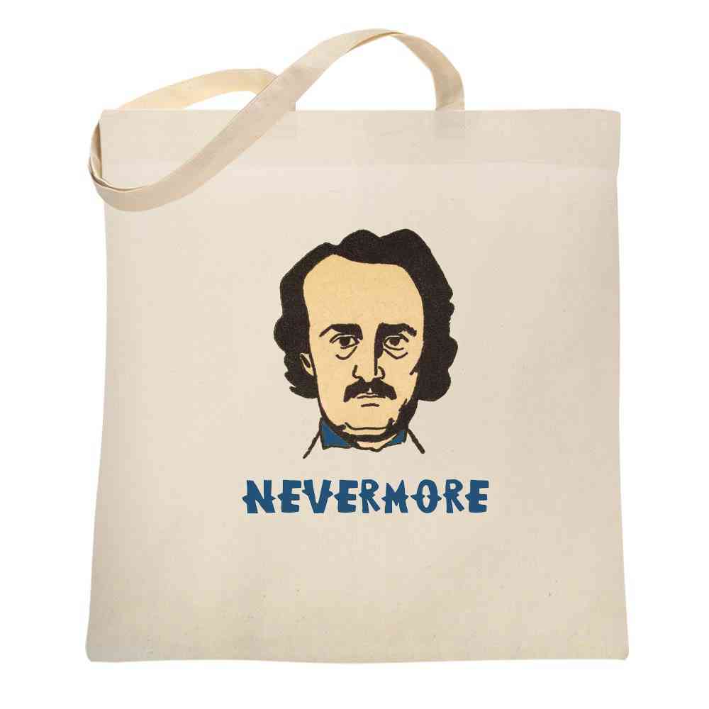 Edgar Allan Poe Nevermore Halloween Gothic Goth Tote Bag