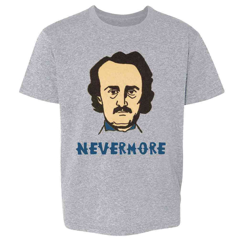 Edgar Allan Poe Nevermore Halloween Gothic Goth Kids & Youth Tee