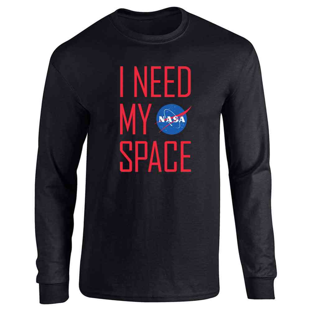 NASA Approved I Need My Space Meatball Logo Funny Long Sleeve