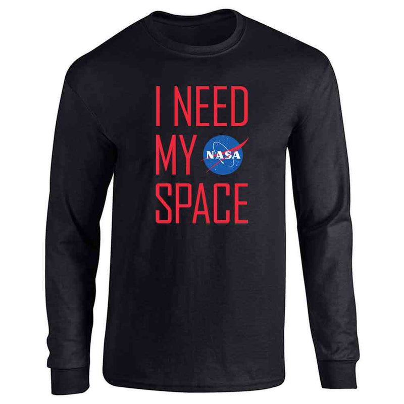 NASA I Need My Space Meatball Logo Long Sleeve