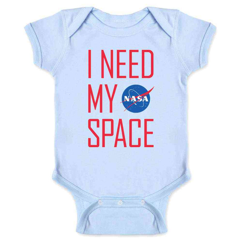 NASA Approved I Need My Space Meatball Logo Funny Baby Bodysuit
