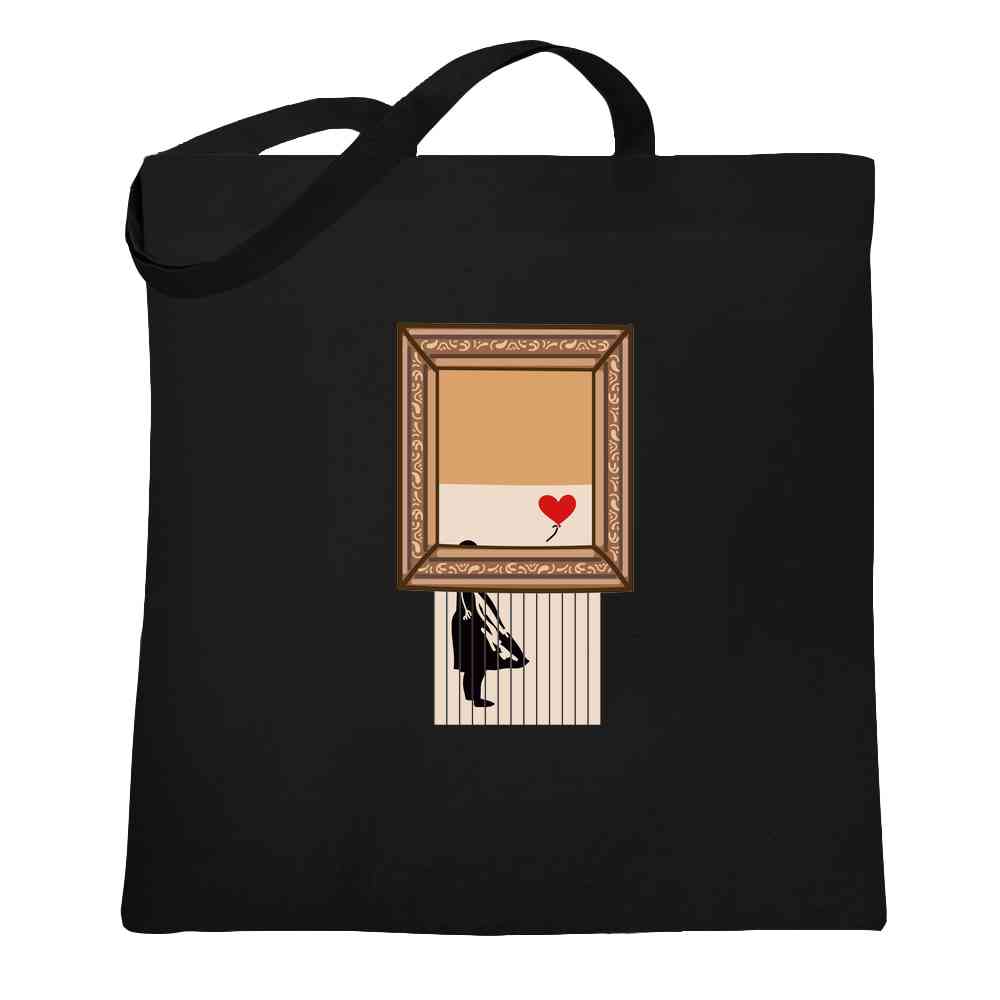 Shredded Banksy Girl With Balloon Funny Art  Tote Bag