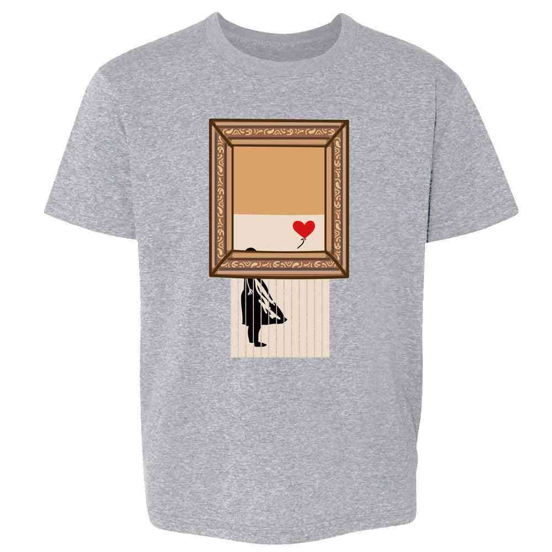 Shredded Banksy Girl With Balloon Funny Art  Kids & Youth Tee