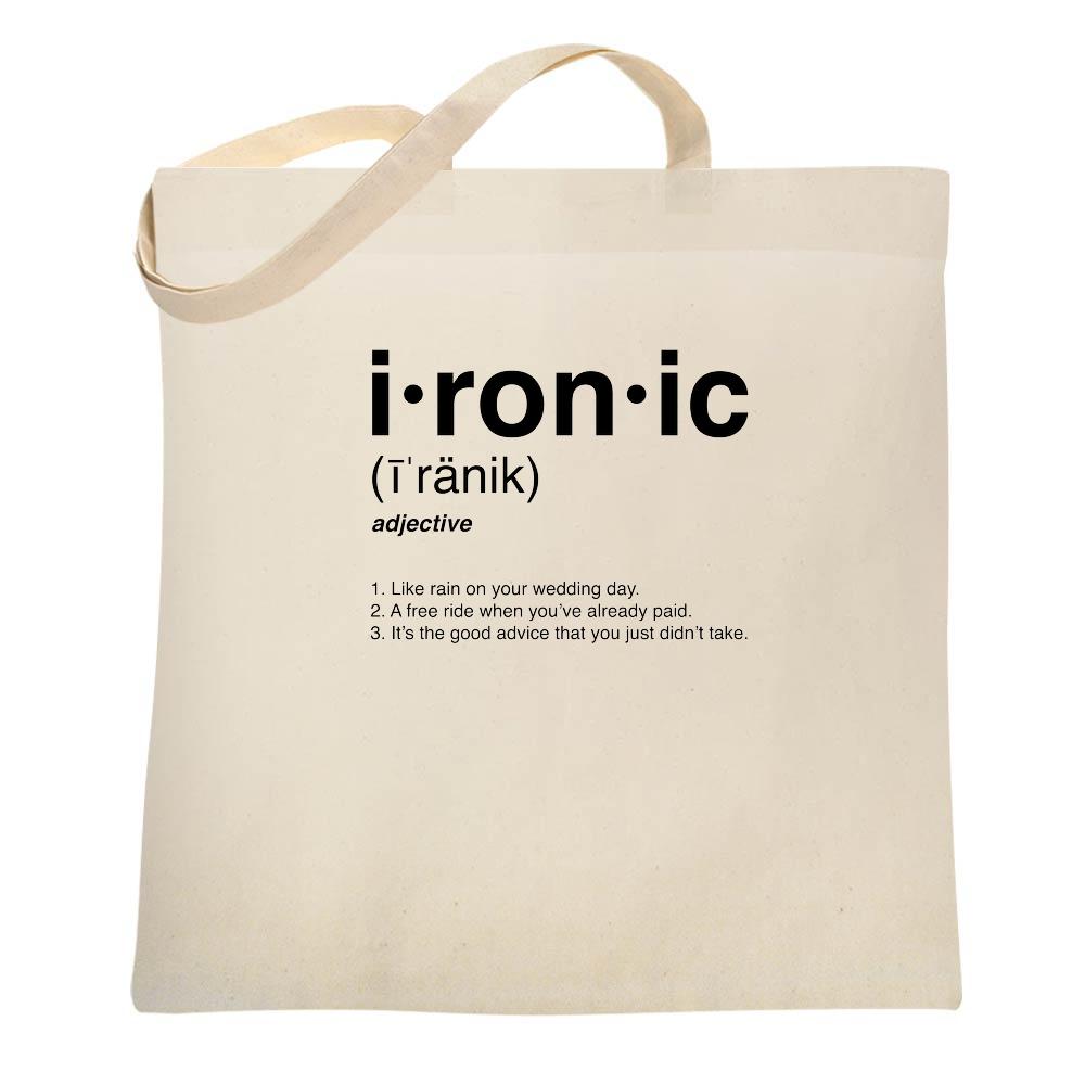 Ironic Isnt It? Definition 90s Song Funny Tote Bag